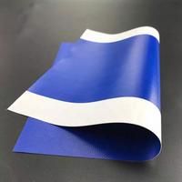 Bâche d'impression en vinyle PVC solide blanc, ignifuge et ignifuge avec logo personnalisé imperméable, avec œillet et œillet